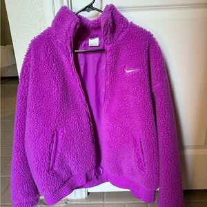 Magenta Neon NIKE Fleece Jacket